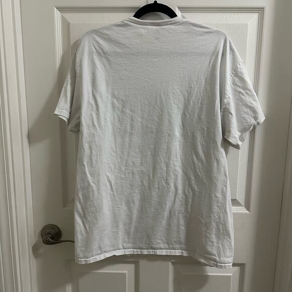 💥Fruit Of The Loom Unisex HD Cotton FRIENDS TV Graphic‎ T-Shirt size Large White - Picture 4 of 6